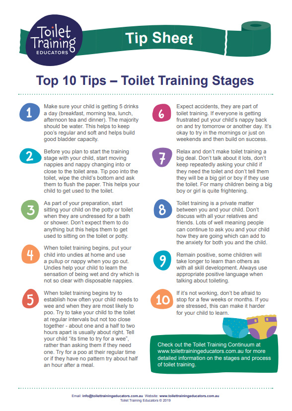 Top 10 Tips Toilet Training Stages Toilet Trainers